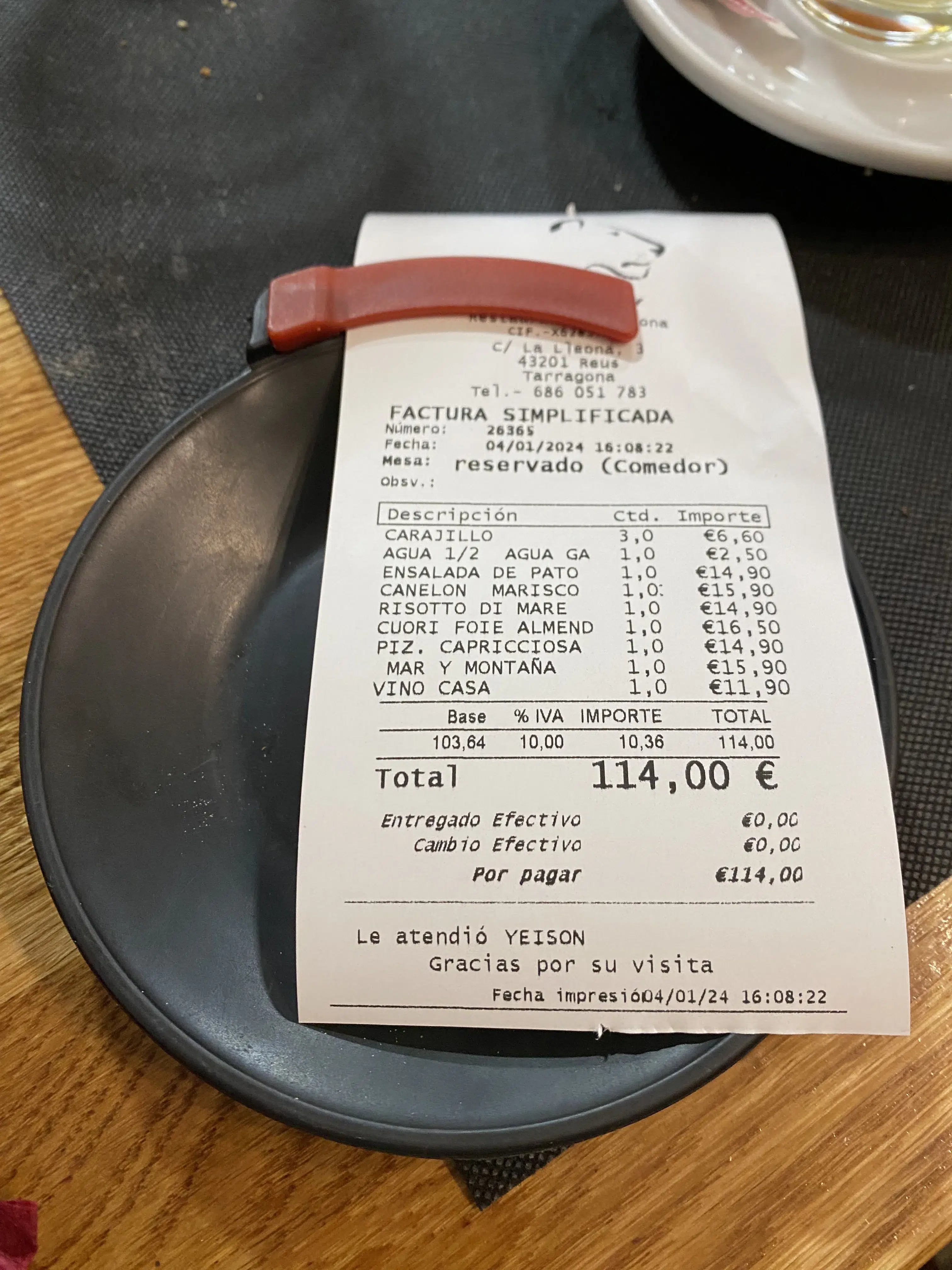 Precio Precio en el post de la Crítica Restaurante La Lleona