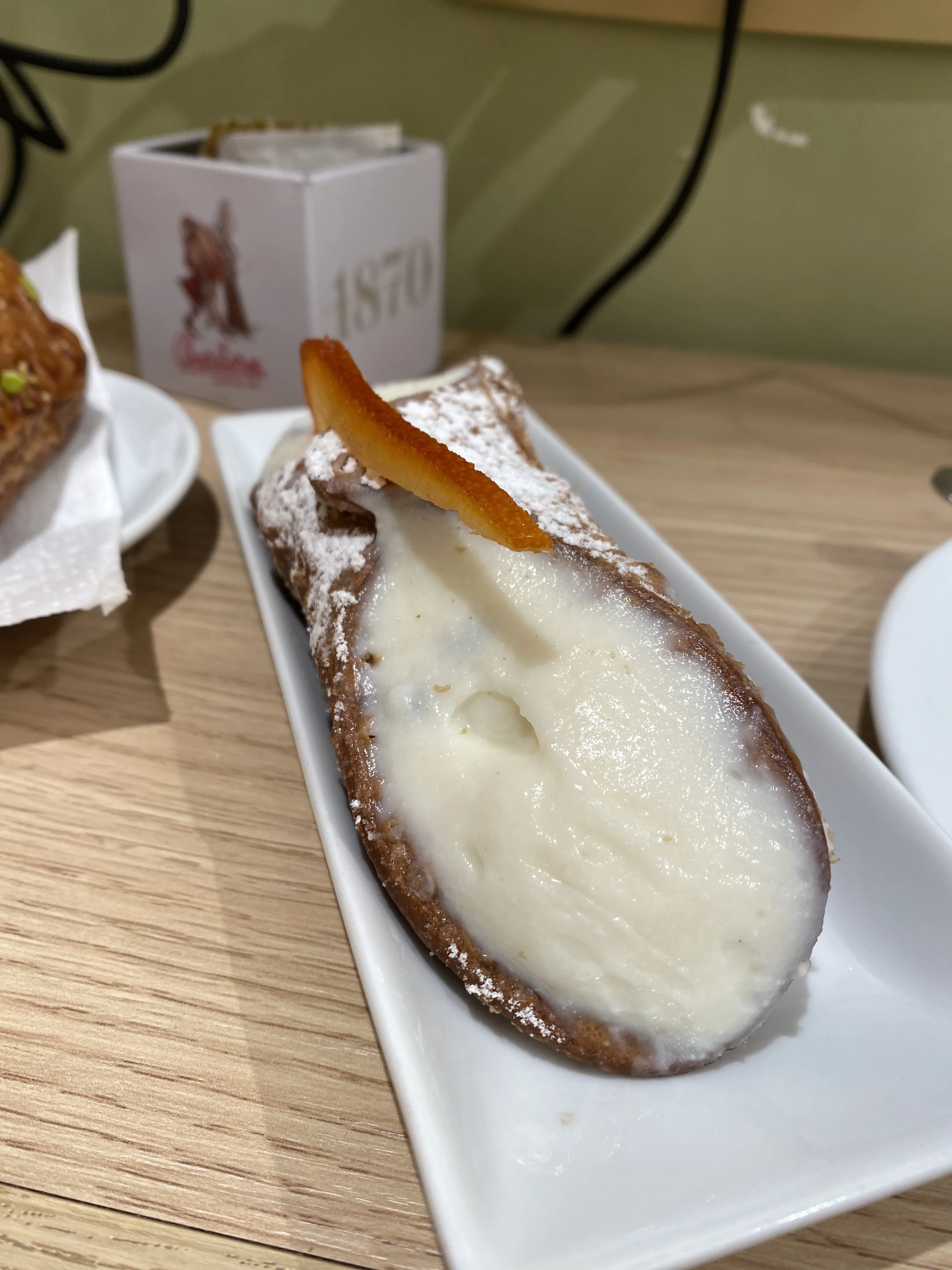Cannoli Siciliano en el post de la Crítica Pasticceria Cappello