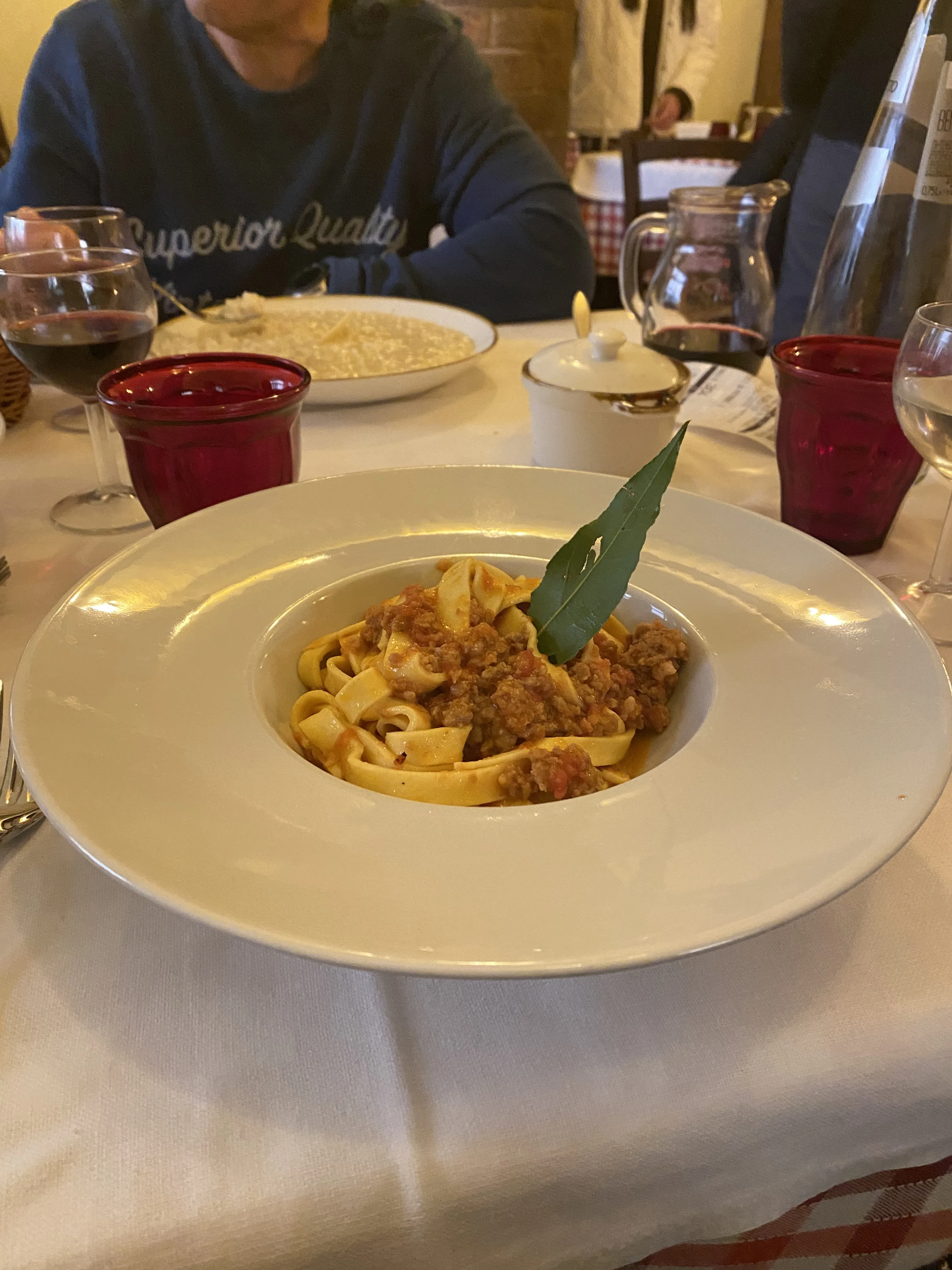 Tagliatelle al Ragù di Strolghino en el post de la Crítica Trattoria Corrieri