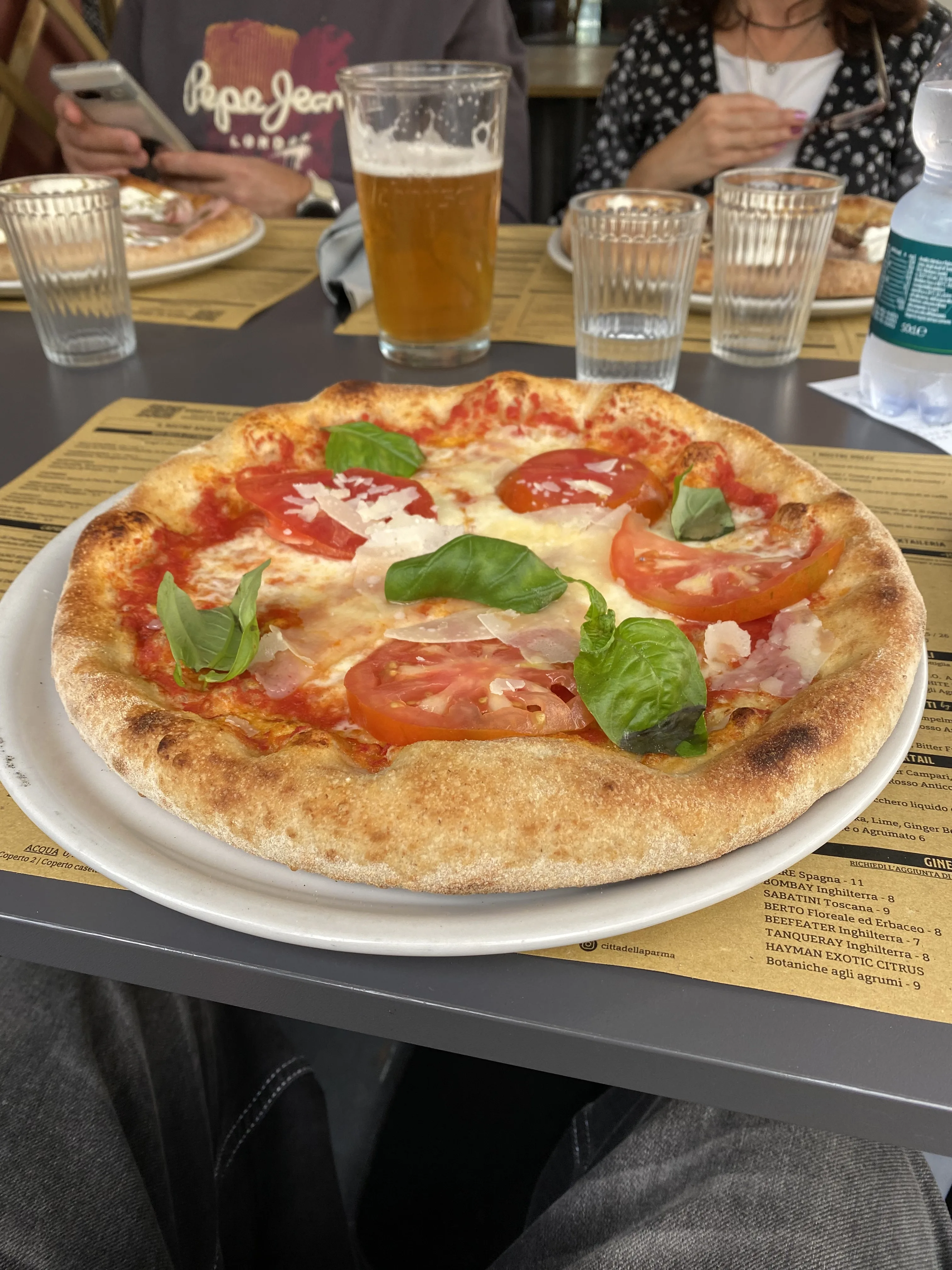 Pizza Margherita come una Volta en el post de la Crítica Pizzeria Cittadella Parma