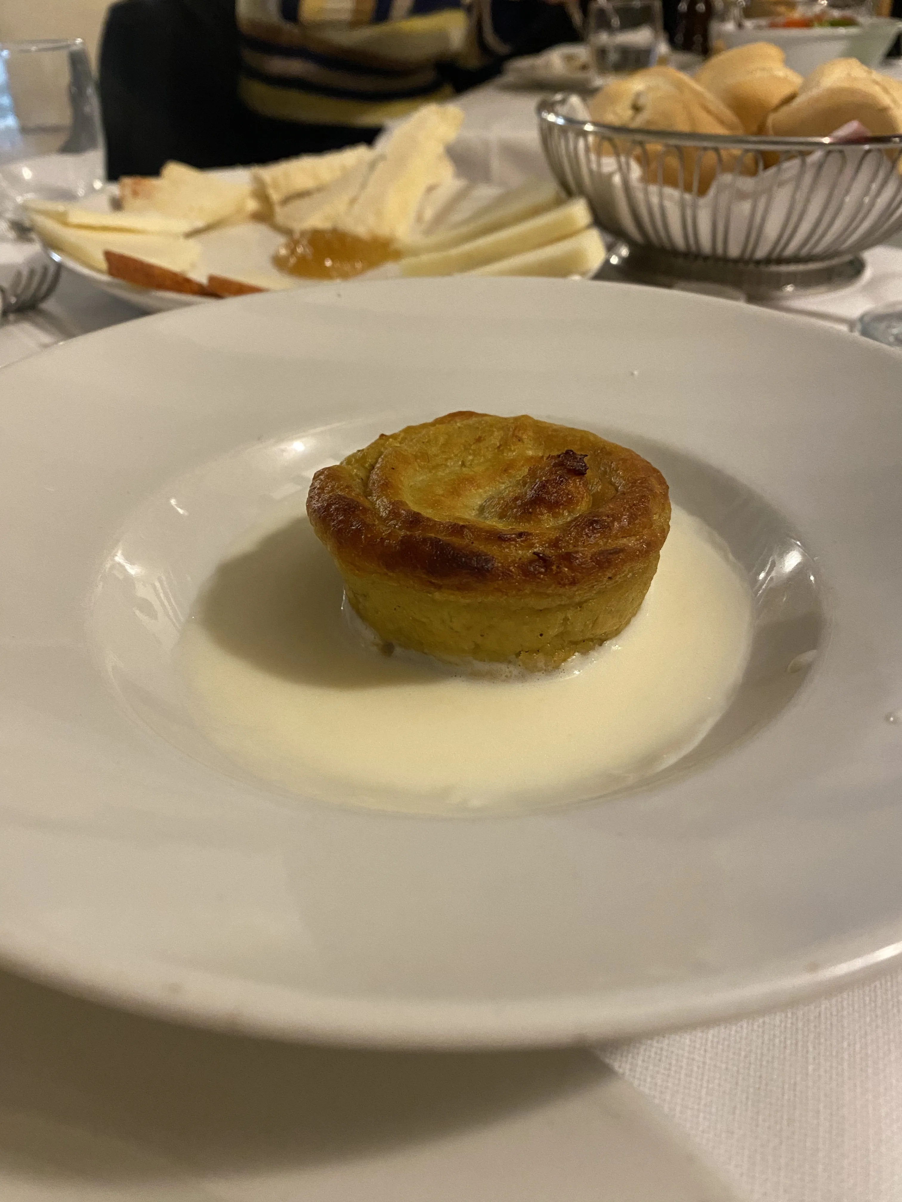 Flan di Carciofi con crema di Parmigiano en el post de la Crítica Trattoria Del Tribunale