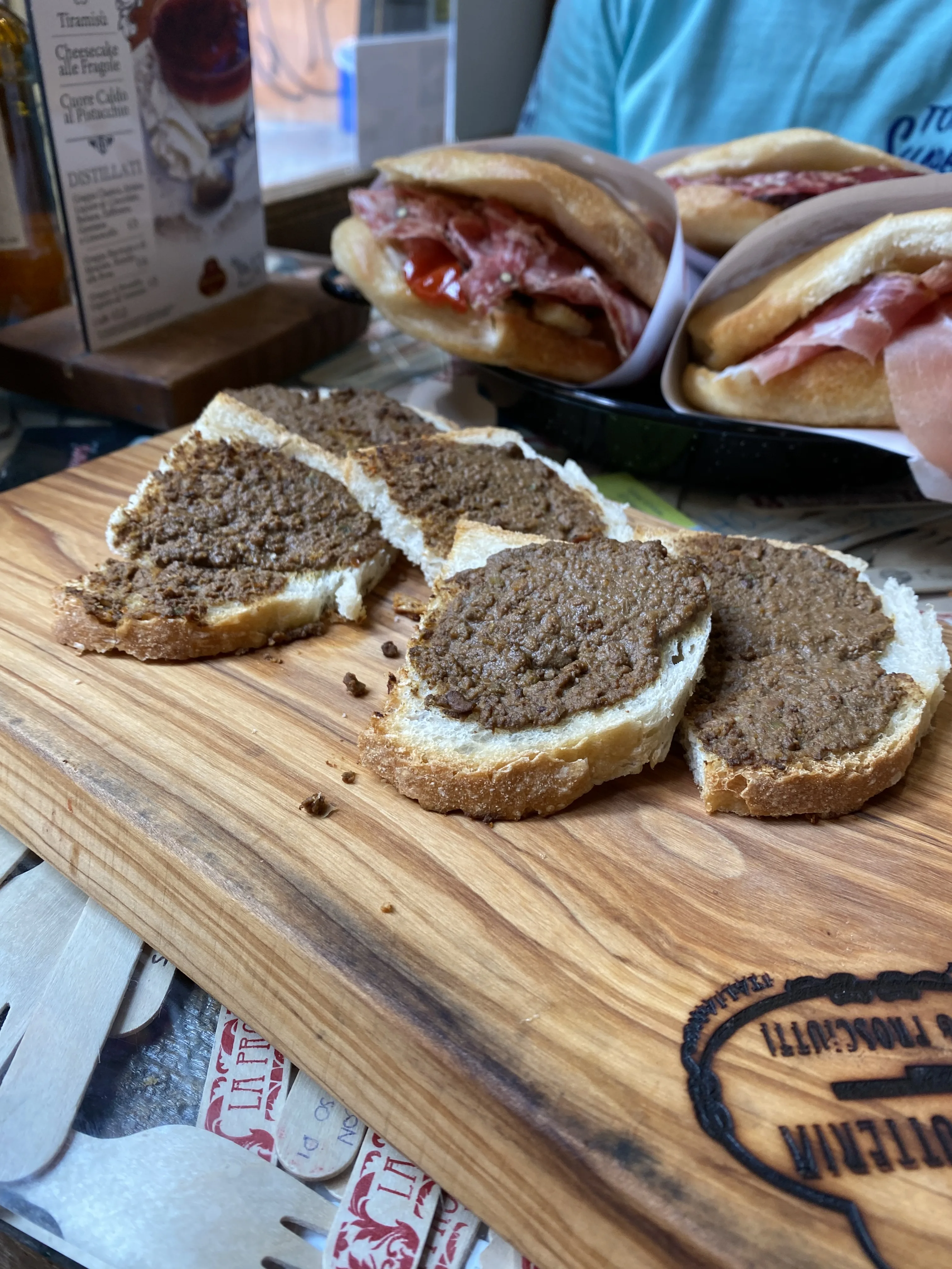 Crostino of Tuscan Livers Paté 5pc Crostino of Tuscan Livers Paté 5pc