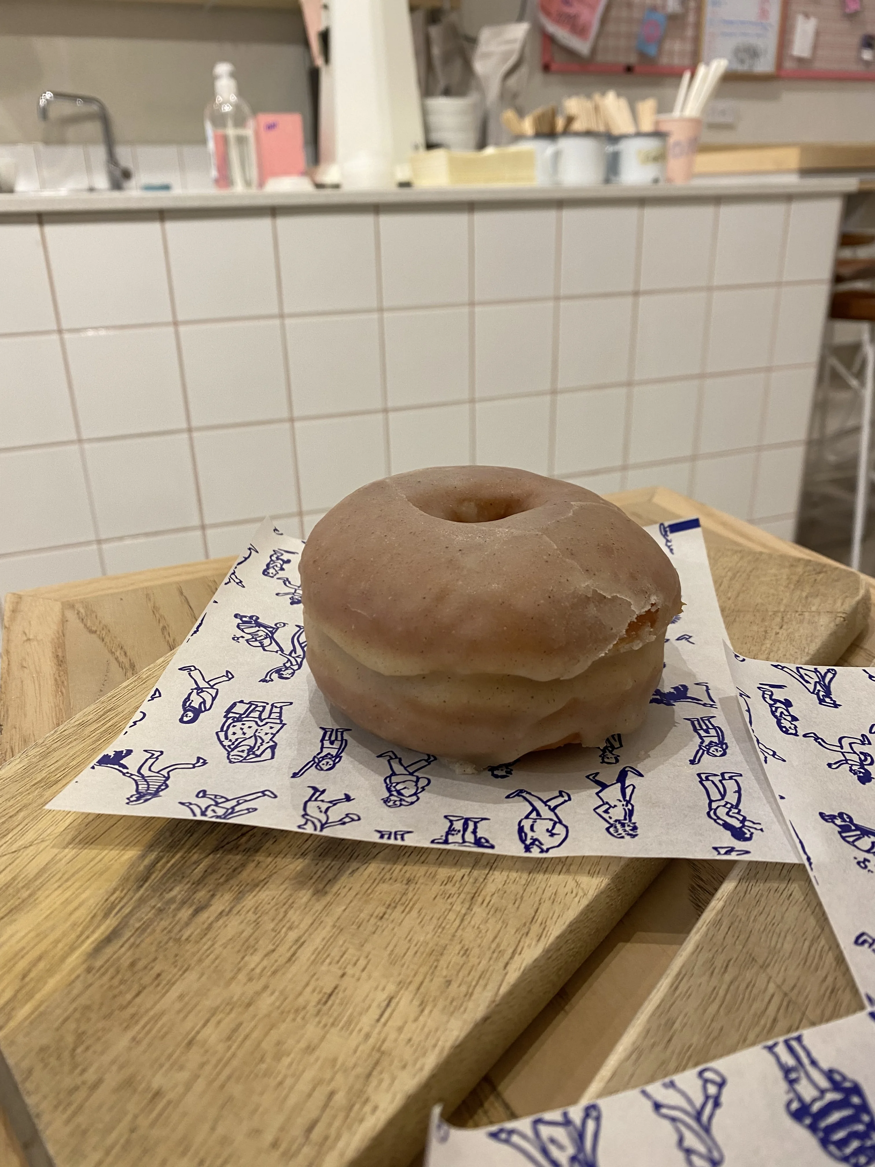 Donut Vanilla Glaze Donut Vanilla Glaze en el post de la Crítica Oh Donuts & Coffee