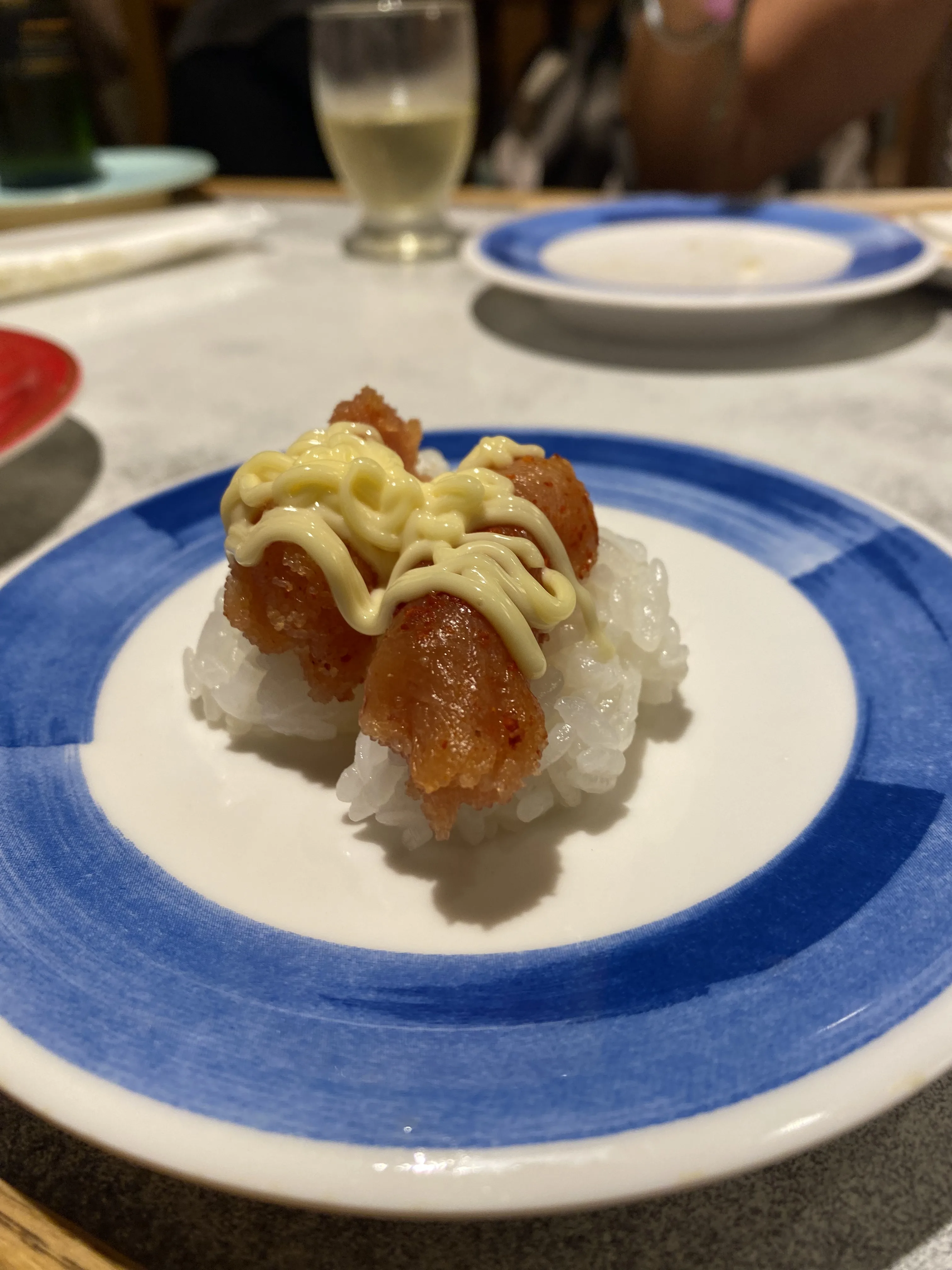 Nigiri Spicy cod roe Mayonnaise Nigiri Spicy cod roe Mayonnaise
