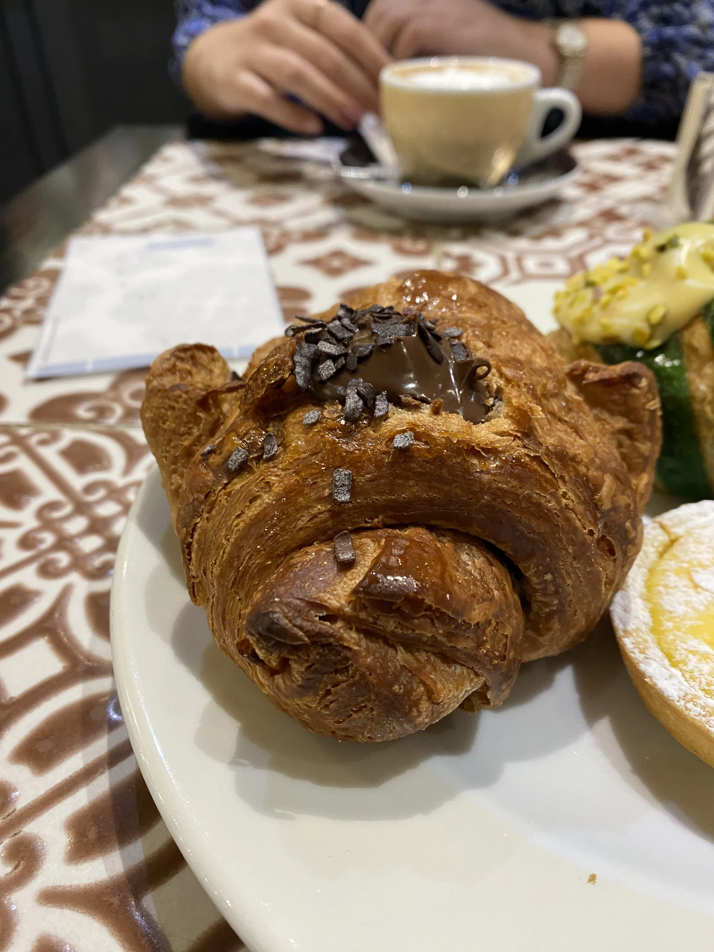 Brioche Chocolate Brioche Chocolate en el post de la Crítica Pasticceria Caffè Wallner
