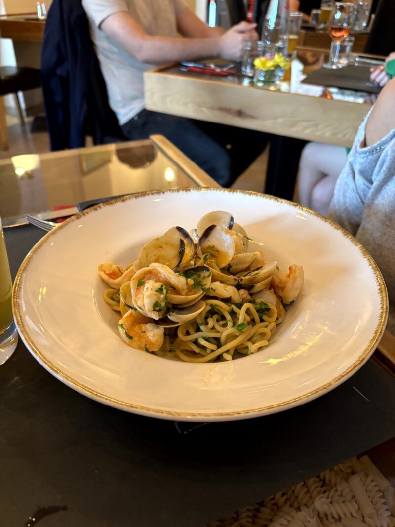 Spaghetti Vongole Spaghetti Vongole en el post de la Crítica Pizzeria "Olio D'Oliva"